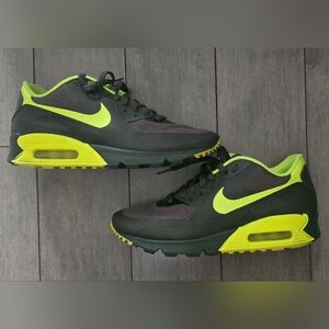 Size 8 - Nike Air Max 90 HYPERFUSE Cargo Khaki/ Volt Army Green - 454446-370
